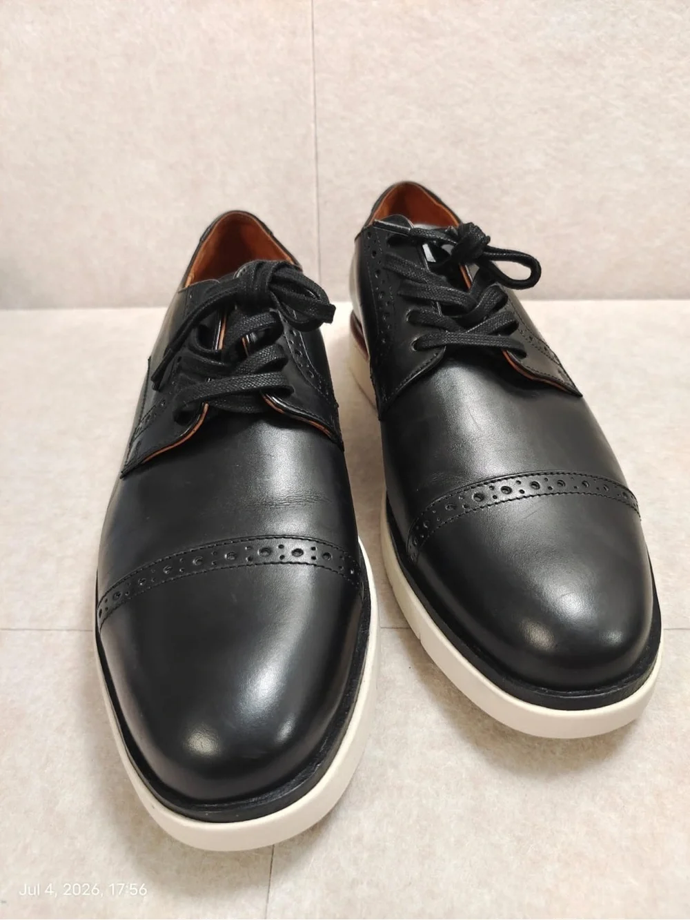 NWOB Allen Edmonds Caleb Hybrid Cap Toe Derby Oxford Shoes Men's Size 11D Black
